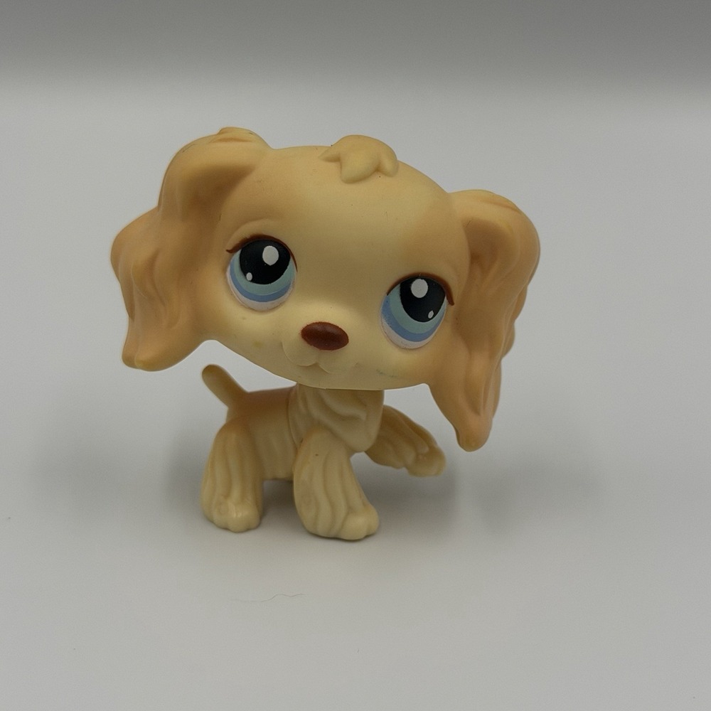 Littlest Pet Shop (LPS) #91 Cocker Spaniel Dog with‎ Blue Eyes